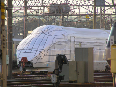大野検車区にて（敷地外より