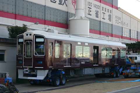 【阪急】9302編成搬入