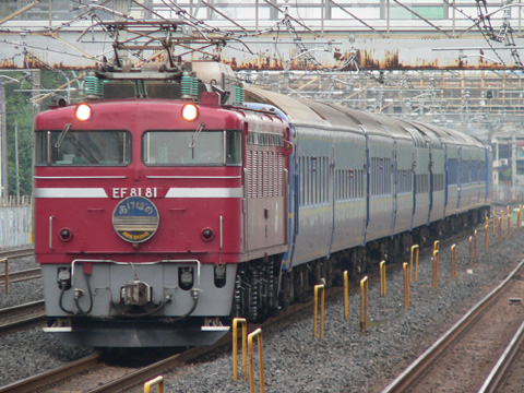 【JR北】お召し機8181があけぼの牽引