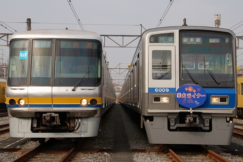 小手指車両基地構内