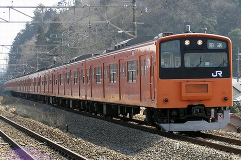 【JR東】201系T104編成廃車回送