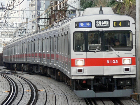 【東急】9000系9002F車外スピーカー設置