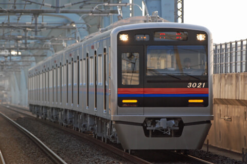 【京成】3021編成東急車輛出場