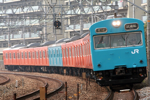 【JR西】クハ103-1試運転