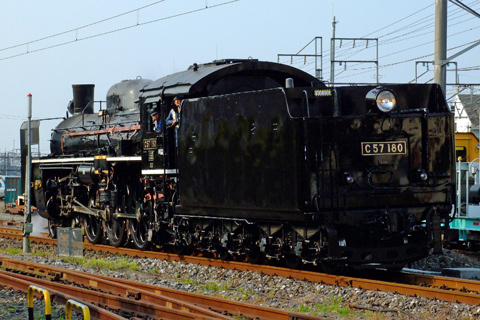 【JR東】C57-180試運転線で試運転中