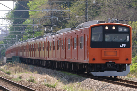 【JR東】201系T120編成廃車回送