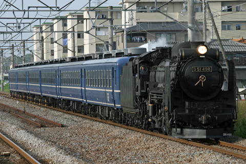 【JR東】D51-498+12系試運転