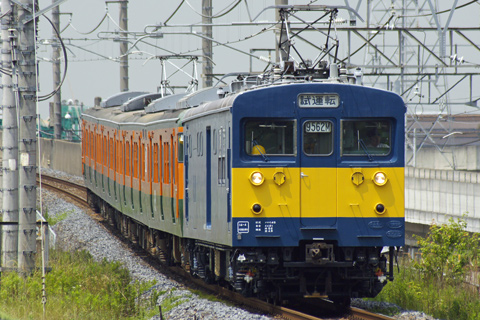 【JR東】115系Y427編成+クモヤ試運転