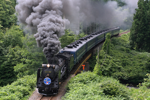 【JR東】D51-498牽引北東北DC号運転