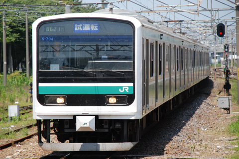 【JR東】E501系K-704編成試運転