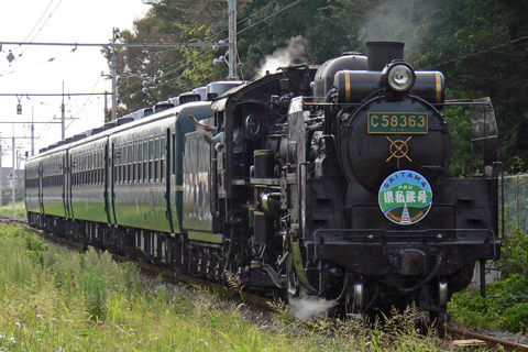 【秩鉄】C58-363牽引の団臨「県私鉄号」