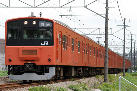 【JR東】201系T111編成廃車回送