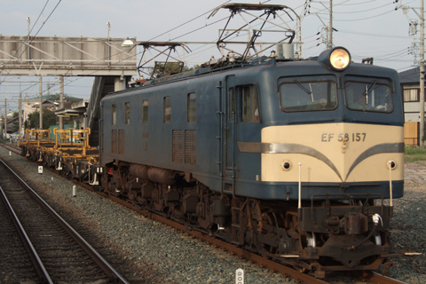 【JR海】EF58-157門島工臨変空