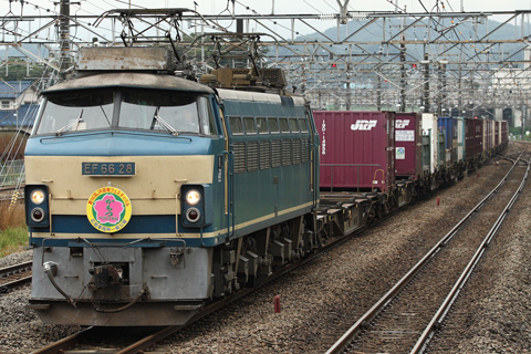 【JR貨】EF66 28、広島公開HM