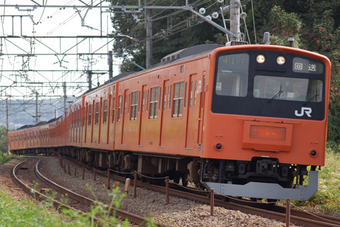 【JR東】201系T101編成廃車回送