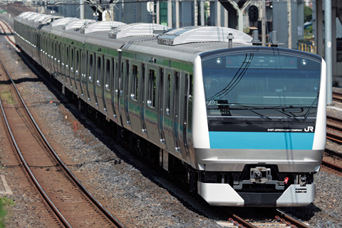 【JR東】E233系ウラ103編成ウラ区へ
