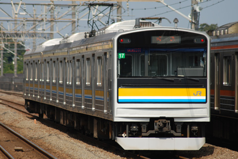 【JR東】205系ナハT17編成OM入場