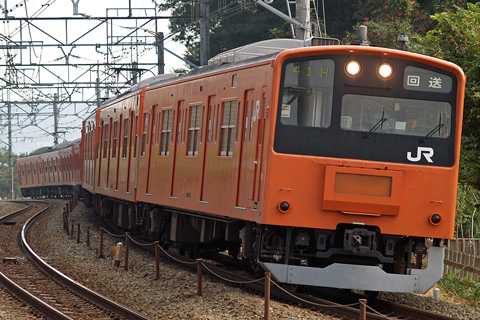 【JR東】201系T108編成廃車回送