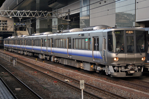 【JR西】223系0番台4連での試運転