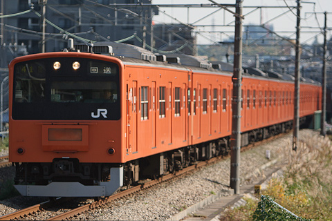 【JR東】201系T127編成廃車回送