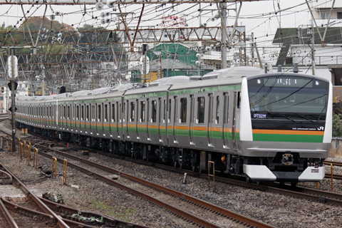 【JR東】E233系E01＋E51編成東急出場