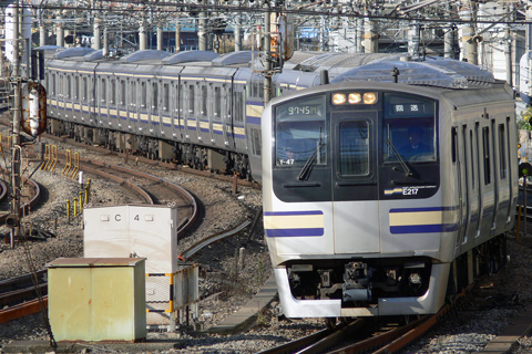 【JR東】E217系Y47編成TK出場