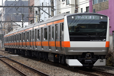 【JR東】E233系青458編成試運転
