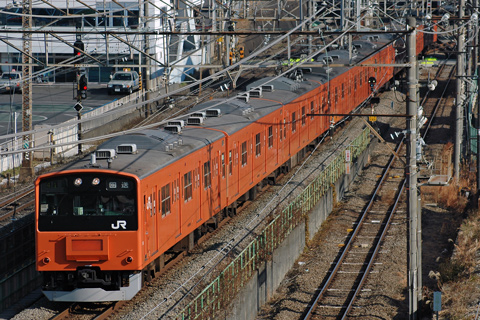 【JR東】201系T109編成廃車回送