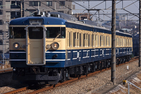 【JR東】115系訓練車甲府へ