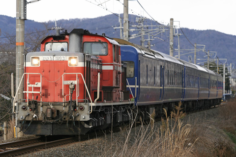 【JR東】24系青森車6両天理臨