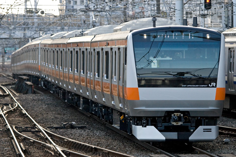 【JR東】E233系青467＋667編成出場