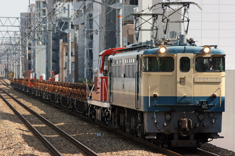 【JR西】EF65-1132牽引御着工臨