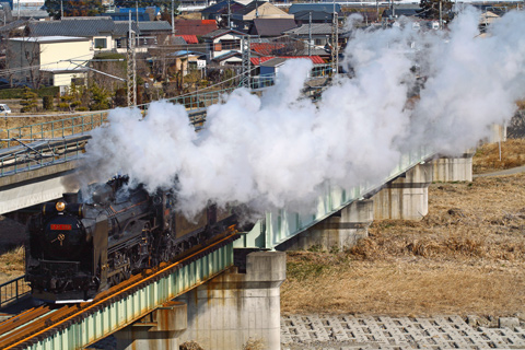 【JR東】D51+旧客+DD51ロケ列車運転