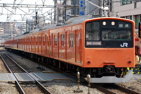 【JR東】201系青10+62編成廃車回送