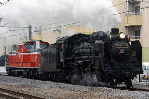 【JR東】C58-363+DD51-888試運転