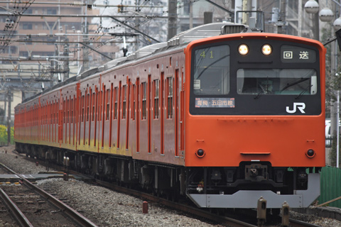【JR東】201系青4＋60編成廃車回送