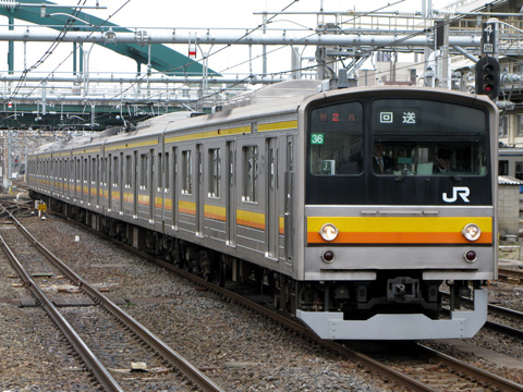 【JR東】205系ナハ36編成OM出場