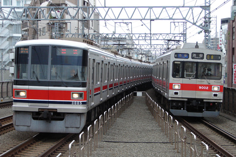 【東急】3000系3005F二子玉川7番線へ