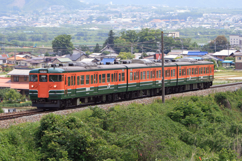 【JR東】115系訓練車（長野車）訓練運転