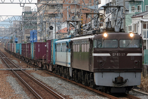 【JR貨】EF65-57＋EF65-104で2082レ