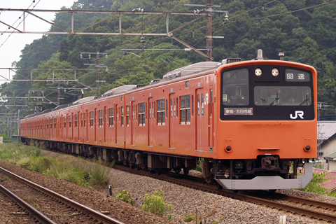 【JR東】201系青3＋H1編成廃車回送
