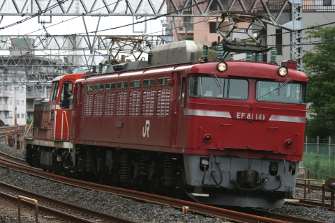 【JR東】EF81-141＆DE10-1654　AT入場