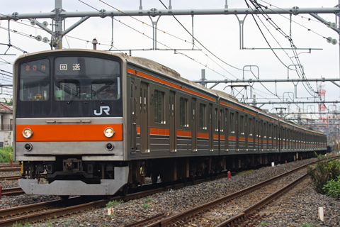 【JR東】205系M66編成OM入場