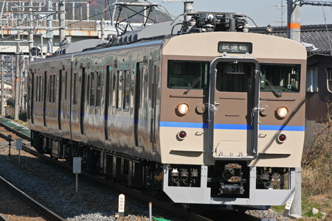 【JR西】115系R1編成本線試運転