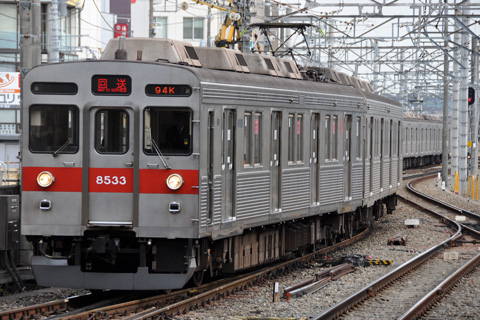 【東急】8500系8633F長津田工場入場