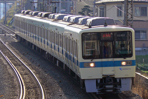 【小田急】8000形8262F出場試運転