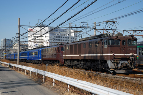 【JR東】EF64+EF55＋12系回送