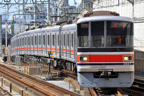 【東急】3000系3007F入場回送