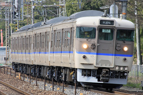 【JR西】113系L12編成試運転