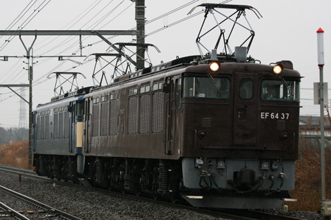 【JR東】EF64-37＋EF64-38長岡へ